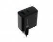 Ribera GaN USB-A & USB-C Lader - 45W - Svart