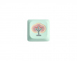 Zinc Alloy Low Profile LSA Artisan Keycap - Tree