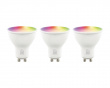 RGB LED Lampe GU10 WiFi 4.7W - 3-pack