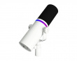 USB-C RGB Dynamisk Podcastmikrofon - Hvit