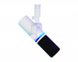 USB-C RGB Dynamisk Podcastmikrofon - Hvit