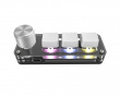 Trådløst 3-Key RGB Mini Mekanisk Keypad med Knob - Hvit