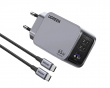 Nexode Pro 65W 3-Ports GaN Vegglader med 100W USB-C Kabel
