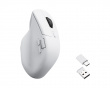 M6 4K Ergonomisk Trådløs Mus - Hvit