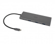 USB-C Dockningsstation med 12 Porter - Grå