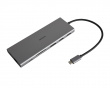 USB-C Dockningsstation med 12 Porter - Grå