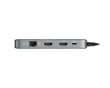 Transparent USB Dockningsstation - 10 porter