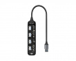 Transparent USB Dockningsstation - 5 porter 