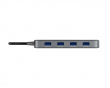 Transparent USB Dockningsstation - 5 porter 