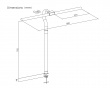 Skrivebordslampe LED Dimmer - Svart
