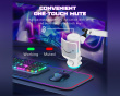 Ampligame AM6 Kondensatormikrofon med RGB - Hvit
