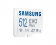 EVO Plus microSDXC UHS-I U3 512GB & SD adapter - Minnekort