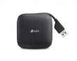USB 3.0 Adapter 4-Ports USB-Hub - Svart