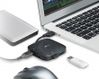 USB 3.0 Adapter 4-Ports USB-Hub - Svart