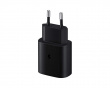 Hurtiglader 25W med 1m ladekabel - Svart USB-lader