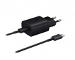 Hurtiglader 25W med 1m ladekabel - Svart USB-lader