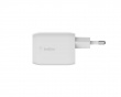 Boost Charge 65W USB-C Vegglader - Hvit
