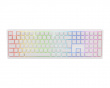 Zero 6108 Trådløst RGB-tastatur - Hvit [Cherry MX2A Brown]