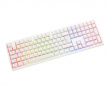 Zero 6108 Trådløst RGB-tastatur - Hvit [Cherry MX2A Brown]