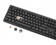 Zero 6108 Trådløst RGB-tastatur - Svart [Cherry MX2A Speed Silver]