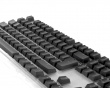 Black Double-Shot PBT Keycap Set - ISO - Svart