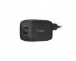 Boost Charge 65W USB-C Vegglader - 2-port - Svart