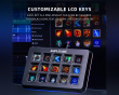 AMPLIGAME D6 Stream Controller - Streaming Deck - Svart