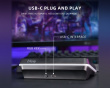 AMPLIGAME D6 Stream Controller - Streaming Deck - Svart