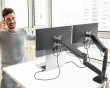 Ergonomic Dual Monitor Mount - Skjermstativ - 2 Skjermer
