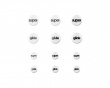 Glas Skates Dots - Universal - 6mm + 9mm - 12 pcs