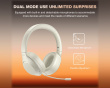 X3 Bluetooth ANC Hodetelefoner Over-Ear - Hvit
