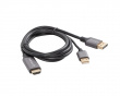 HDMI til DisplayPort Kabel 4K Svart - 1m