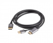 HDMI til DisplayPort Kabel 4K Svart - 1.8m