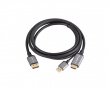 HDMI til DisplayPort Kabel 4K Svart - 1.8m