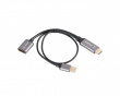 HDMI til DisplayPort Adapter 4K Svart - 0.2m