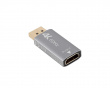 DisplayPort til HDMI Adapter 4K - Sølv
