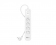 Strømuttak med Overspenningsvern - 4 porter - USB-C PD