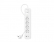 Strømuttak med Overspenningsvern - 4 porter - USB-C PD