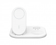 Boost Charge Qi2 15W Magnetisk 3-in-1 Ladepute - Hvit