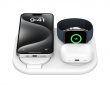 Boost Charge Qi2 15W Magnetisk 3-in-1 Ladepute - Hvit