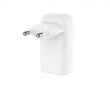 Boost Charge 65W USB-C Vegglader - 3 port - Hvit