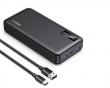 Two-Way Hurtiglading Powerbank 20000 mAh - Svart