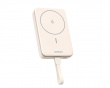 Magnetisk Trådløs Powerbank 10000 mAh - Beige