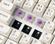 K2 HE Trådløst QMK Tastatur [Gateron 2.0 Purple Magnetic Switch] - Wood White