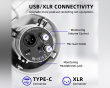T688 Mikrofon Bundle - K688 USB/XLR Mikrofon - Dynamisk Mikrofon - Hvit