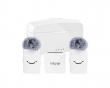 M9 Dual Wireless Microphone System - Trådløs Mikrofon - Hvit
