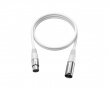 XLR Kabel - 3pin - 1.8 Meter - Hvit