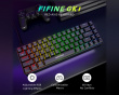 AmpliGame GK1 ANSI Gaming Tastatur - Svart