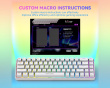 AmpliGame GK1W ANSI Gaming Tastatur - Hvit