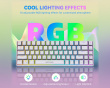 AmpliGame GK1W ANSI Gaming Tastatur - Hvit